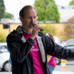 Dan addressing crowd at 